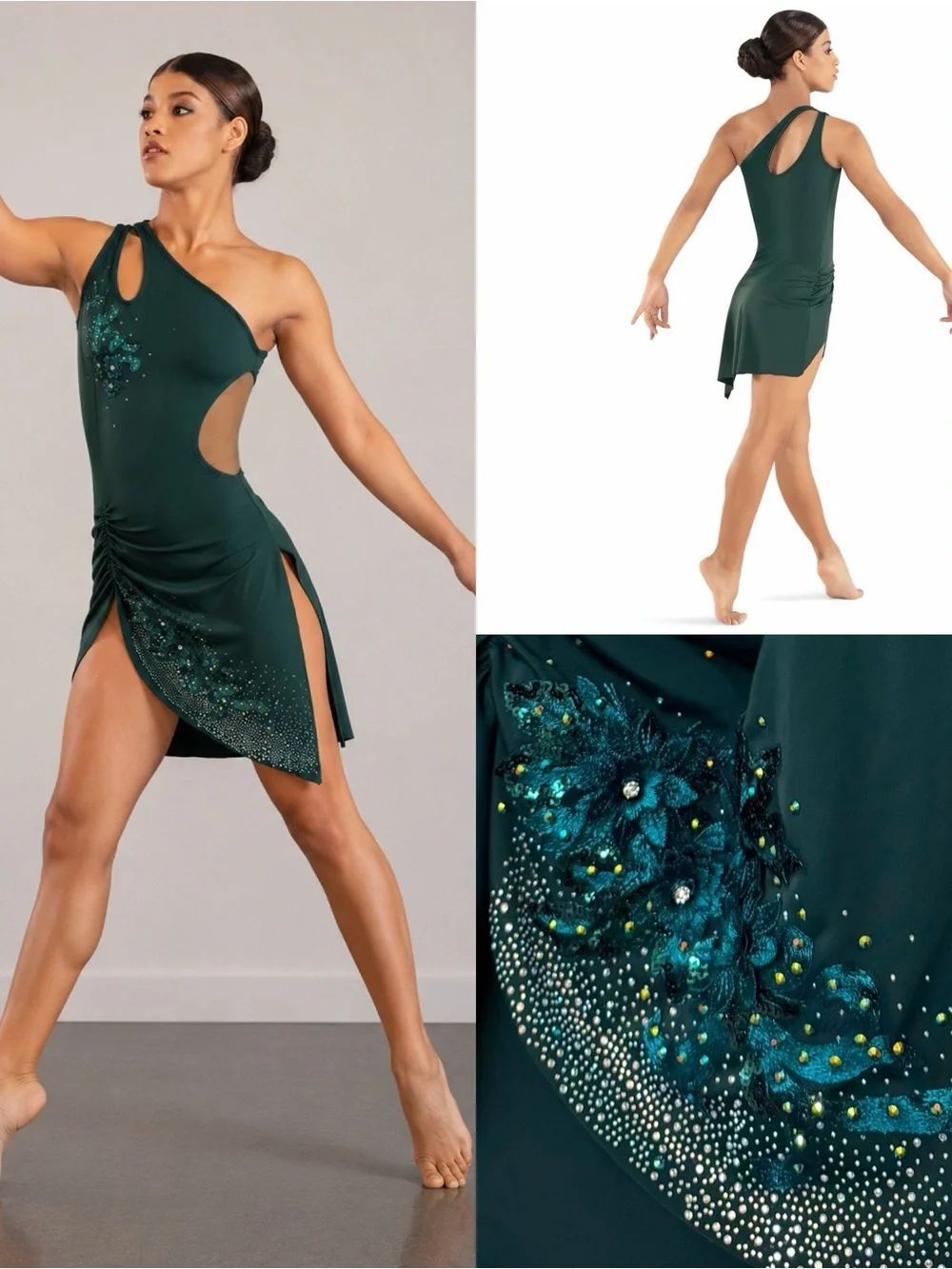 Tenth House 2 Die 4 Existence TD23408 Solo Dance Costume Green Lyrical Contem LA